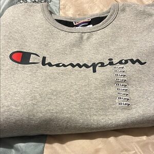 Champion Heather Gray Logo Sweatshirt